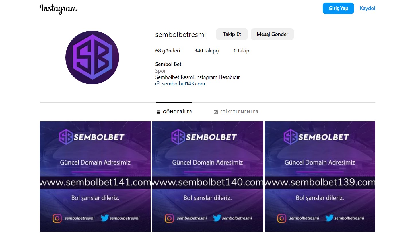 Sembolbet Instagram