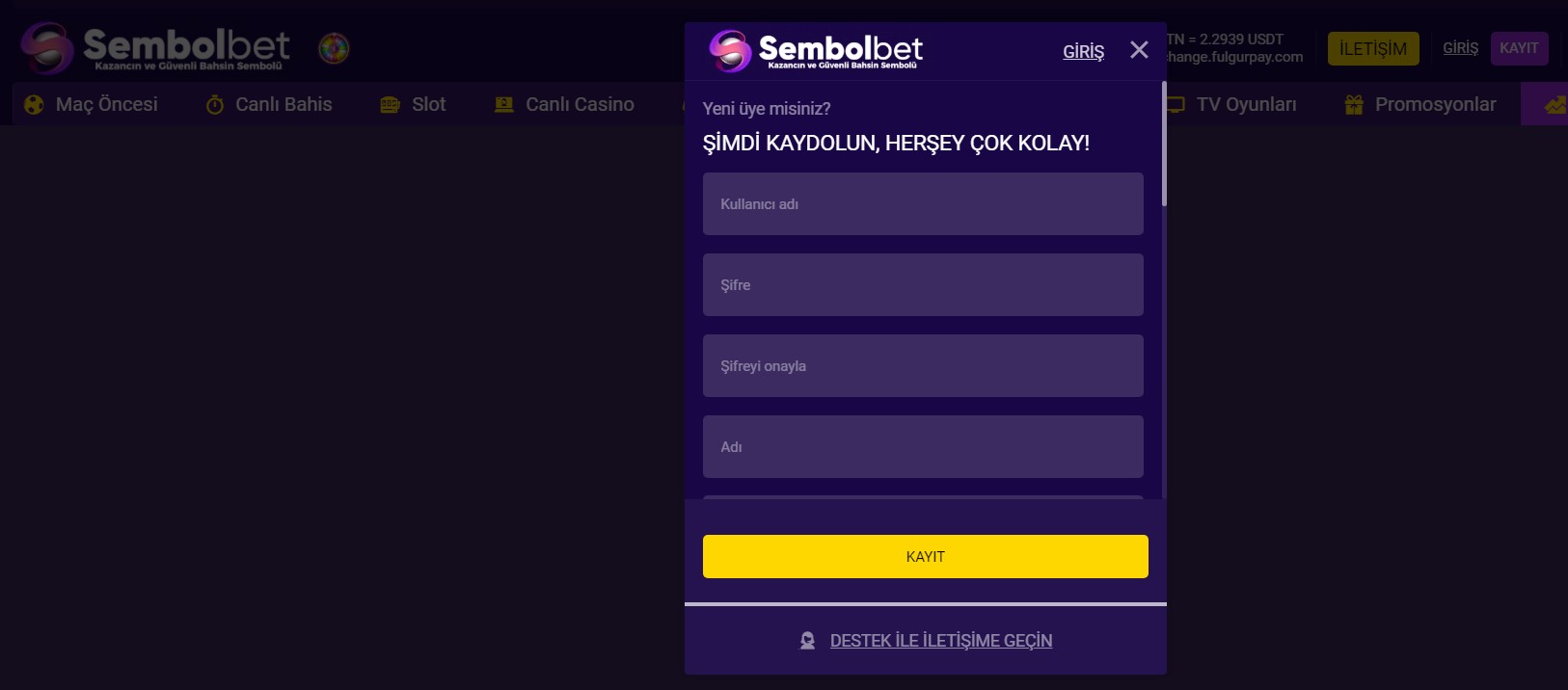 Sembolbet Kayıt