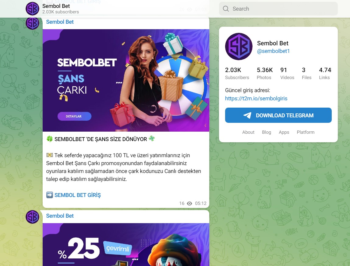 Sembolbet Telegram